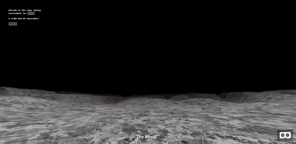 Creating an A-Frame Lunar Analog Environment